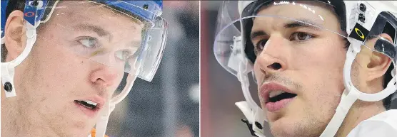  ?? AP/FILES ?? Connor McDavid grew up idolizing Sidney Crosby. Now the young Oilers star gets to face his idol in the NHL for the first time when Edmonton visits Pittsburgh on Tuesday.