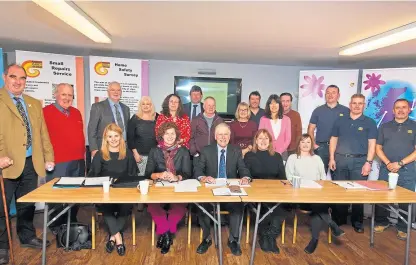  ?? Picture: Paul Reid. ?? Angus Care and Repair Service board members met in Forfar where they heard a damning statement from manager Judith Leslie and chairman Jim Johnston.