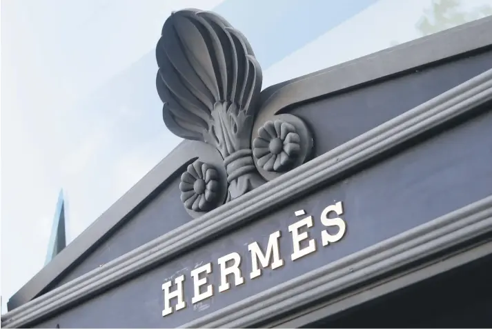  ?? Picture: Reuters ?? BRANDED. French luxury goods brand Hermes logo on a tie during the ‘Hermes hors les murs’ (Hermes outdoors) event in Paris, France.