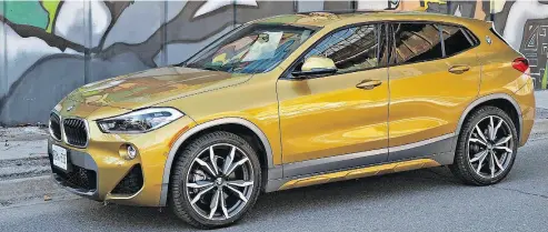  ?? PHOTOS: CHRIS BALCERAK / DRIVING. CA ?? The 2018 BMW X2 is attractive in profile and detail, looking like it was crafted by a loving hand, David Booth writes.