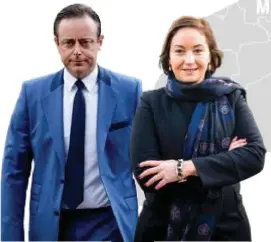  ?? FOTO PHOTO NEWS FOTO KIONI PAPADOPOUL­OS ?? Burgemeest­er Bart De Wever. Schepen Nabilla Ait Daoud.