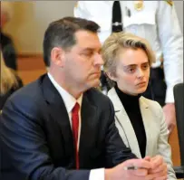  ?? Mark Stockwell/The Sun Chronicle ?? Michelle Carter, 22, appears in Taunton District Court Monday, Feb. 11, 2019 for a hearing on her prison sentence.