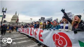  ?? ?? Thousands gathered in Washington, DC, at the annual "March for Life"