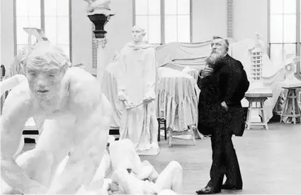  ??  ?? French Phidias: Auguste Rodin in his workshop in Meudon, c. 1910