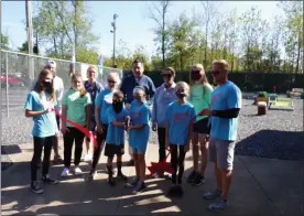  ?? BOB KEELER — MEDIANEWS GROUP ?? Ribbon cutting was held May 15 for the new Pleasant Spring Mini Golf behind Dairy Queen in Perkasie.