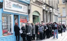  ??  ?? National Record Store Day attracted long queues to Reflex in Nun Street