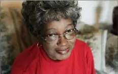  ?? Julie Jacobson/Associated Press ?? Claudette Colvin, a civil rights pioneer who in March 1955, at the age of 15, was arrested for refusing to give up her seat to a white person on a Montgomery, Ala., bus, is seeking to have her conviction expunged.