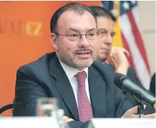  ??  ?? ÉXITO. El canciller mexicano Luis Videgaray en Washington.