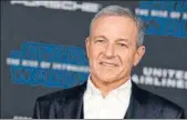  ??  ?? Bob Iger will stay to direct the company’s creative endeavours as executive chairman through 2021. AP FILE