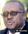  ??  ?? Mr Nkombo