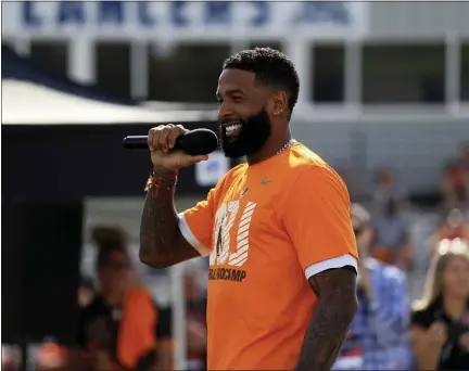  ?? TIM PHILLIS — FOR THE NEWS-HERALD ?? One of the biggest storylines of Browns training camp will be Odell Beckham’s return from injury.