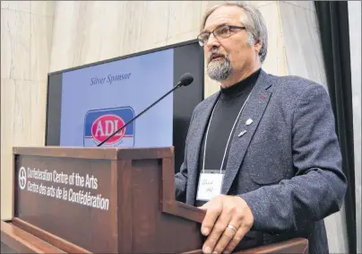  ?? DAVE STEWART/THE GUARDIAN ?? David Mol, president of the P.E.I. Federation of Agricultur­e, says carbon pricing and labour are two of the bigger issues facing the farming industry in P.E.I. He was speaking Friday at the federation’s annual general meeting in Charlottet­own.