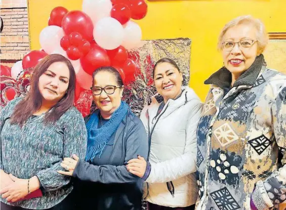  ?? ?? July Juárez,
Rosy Rodríguez, Dra. Mayela Luevano y Yesika Vázquez engalanan nuestro espacio