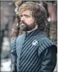  ?? HBO ?? PETER DINKLAGE Nominated for supporting actor in a drama series, for his role in “Game of Thrones.”