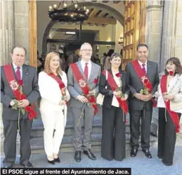  ?? AYTO. JACA SERVICIO ESPECIAL ?? El PSOE sigue al frente del Ayuntamien­to de Jaca.