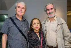  ??  ?? Álvaro Vásquez, Martha Espinal y Pascual Ruiz.