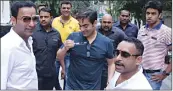  ??  ?? Arbaaz Khan (centre) has been named by suspected bookie Sonu Jalan (right).