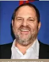  ??  ?? HARVEY WEINSTEIN Der sexgierige Produzent war nicht eingeladen