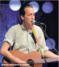  ??  ?? Marlon Williams in action