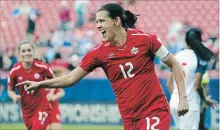  ?? ANDY JACOBSOHN
THE ASSOCIATED PRESS ?? Canada’s veteran star Christine Sinclair, above, and a strong roster are well positioned for the World Cup which begins next month.