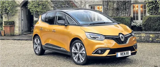  ??  ?? The Scenic’s styling is based on Renault’s R-Space concept car.