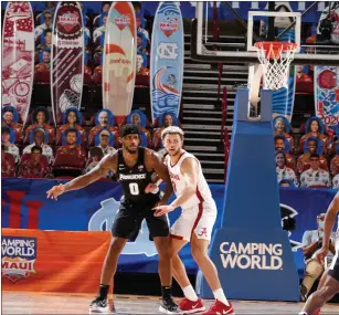  ?? Photo courtesy of the Maui Invitation­al ?? Providence College Athletic Director Bob Driscoll couldn’t watch Nate Watson (0) and the Friars in person at the Maui Invitation­al, but he was happy they were back on the court.