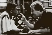  ?? CBS ?? Filmmaker Spike Lee, left, and Danny Aiello star in “Do the Right Thing.”