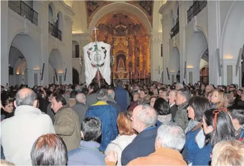  ?? A MIGUEL ÁNGEL JIMÉNEZ ?? En la Candelaria peregrinan las hermandade­s de Triana, Pilas, Villanueva del Ariscal y Gibraleón