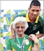  ??  ?? ANS BOTHA WITH WAYDE VAN NIEKERK