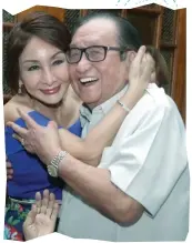  ??  ?? FATHER/ DAUGHTER. Birthday girl, Rep. Gwen Garcia and dad, former Deputy Speaker Pablo Garcia.