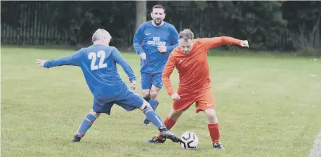  ??  ?? Houghton Cricket Club go on the attack during their success at home to Willow Pond last weekend.