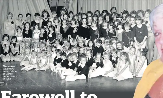  ??  ?? Showtime A Dorothy Kemp School of Dance performanc­e in 1982