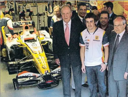  ?? CÉSAR RANGEL / ARCHIVO ?? Eran otros tiempos: en el 2008 reinaba Juan Carlos I, gobernaba Montilla y Alonso corría para Renault