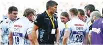  ??  ?? Setting standards: Rob Baxter with Exeter players