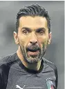  ??  ?? Italian goalkeeper Gianluigi Buffon on his side’s failure to qualify for the World Cup in Russia