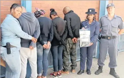  ?? ARRESTED: ?? Four suspects were arrested in Colville yesterday morning and will soon appear in the Kimberley Magistrate’s Court on a charge of car-hijacking.
Picture: