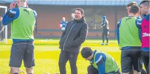  ?? Picture: SNS. ?? Graeme Murty is clearly enjoying life as Rangers manager.