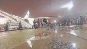  ?? AP ?? A video screengrab shows Russian diplomats and their families disembark at Vnukovo II airport outside Moscow on Monday.