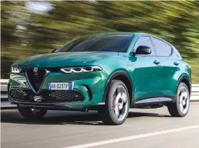  ?? ?? Il nuovo Suv Alfa Romeo Tonale in versione ibrido plug-in