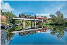  ??  ?? Ï Bridging the Avon
Southern Railway West Country Class No. 34046 Braunton crosses the Avon at Fladbury on the Cotswold Line with a Saphos Trains excursion bound for Worcester Shrub Hill. I was very lucky to get a reflection in the water after a couple of kayakers passed through a few moments before. It was also a warm day in the height of summer, so I was surprised to see some black exhaust out of the chimney. I purposely used a wide angle (14mm) to capture the bridge and reflection.
Nikon D5 with Nikon 14-24mm F2.8 lens. 1/1000th sec at f6.3 on ISO200