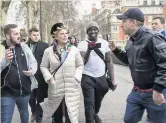  ??  ?? HARASSED Soubry mobbed by extreme Brexiters