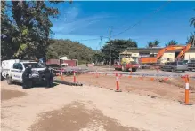  ??  ?? Police establishe­d a crime scene on Palm Island.