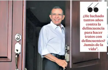  ?? FOTO: EL HERALDO ?? El expresiden­te Porfirio Lobo dijo que ya se puso a disposició­n de las autoridade­s del MP.