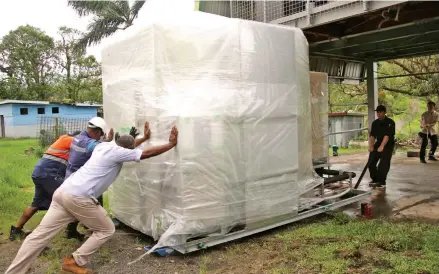  ?? Photo: Ministry of Fisheries ?? Government through the Ministry of Fisheries is now working towards phasing out the current ice plant machines that are in operation across Fiji. The Ministry will be changing its current Taylor machines to eco-refrigeran­t machines from next year starting with Savusavu, Vunisea and Lautoka Service Centres.