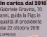  ?? LAPRESSE ?? In carica dal 2018 Gabriele Gravina, 70 anni, guida la Figc in qualità di presidente dal 22 ottobre 2018