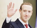  ?? EFE ?? CAMBIO EN FACEBOOK. Mark Zuckerberg, director general de la compañía, anunció la nueva política ayer.