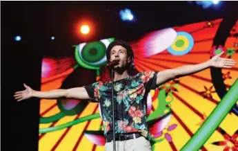  ?? MIKE COPPOLA/GETTY IMAGES FILE PHOTO ?? Magic! lead singer Nasri Tony Atweh performing in 2014. The band’s hit “Rude” is nominated for Single of the Year.