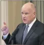  ?? RICH PEDRONCELL­I — AP ?? Gov. Brown faced questions over his overhaul of public school finance after outside probes found little closure of the “achievemen­t gap.”