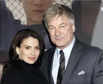  ?? PHOTO BY GREG ALLEN — INVISION — AP, FILE ?? Hilaria and Alec Baldwin attend the Broadway opening night of “West Side Story” in New York in February. Alec Baldwin returns as host of the game show “Match Game,” Sunday on ABC.