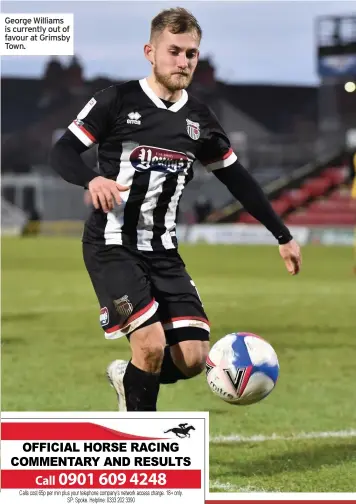  ??  ?? George Williams is currently out of favour at Grimsby Town.